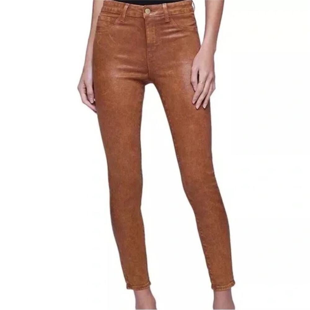 L'agence Margot Java Mineral Coated High-Rise Skinny Jean Size 25
